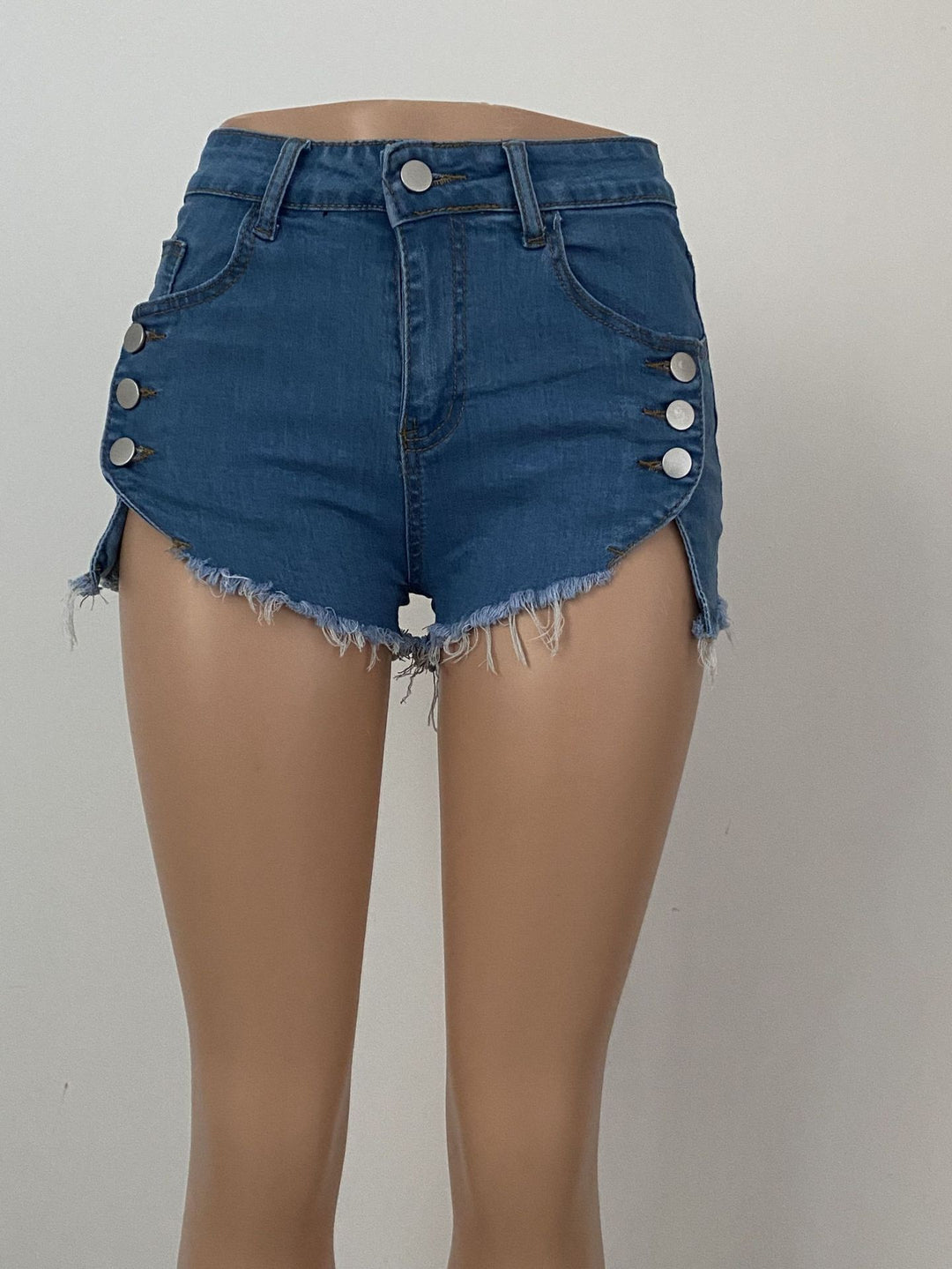 Ins Net Red Sexy Elastic Denim Shorts Women-THAT FASHION STORE