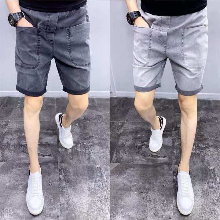 Men's Summer Trendy Slim Denim Shorts-THAT FASHION STORE