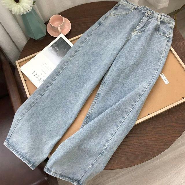 Ladies High Waist Stretch Skinny Jeans Blue-THAT FASHION STORE