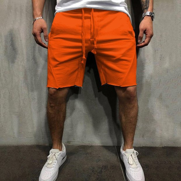 Men's Grey Cotton Gym Shorts for Summer Sports - THAT FASHION STORE