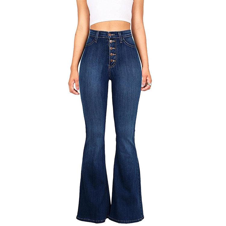 Explosive Style High-waisted Wide-leg Women's Jeans-THAT FASHION STORE