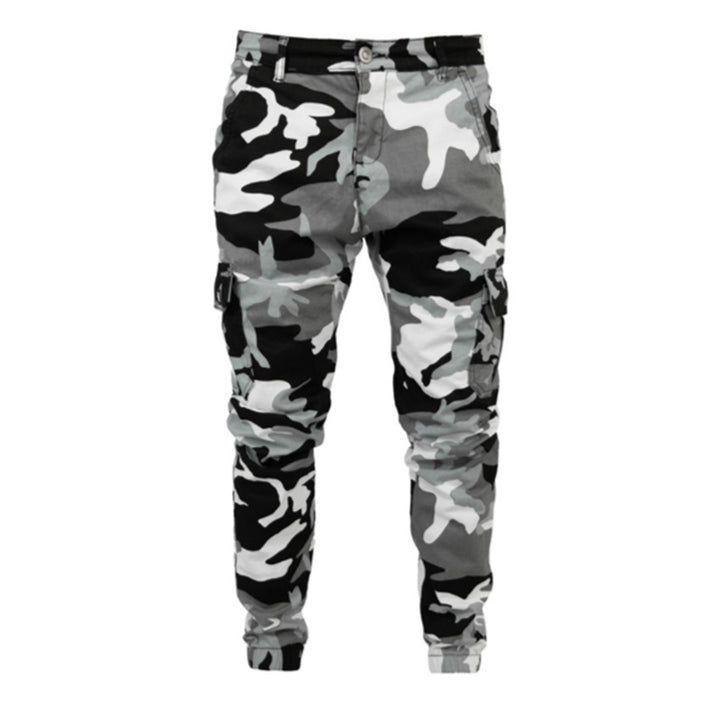 Men's Multi Pocket Stretch Jeans Camouflage Cargo Jeans-THAT FASHION STORE