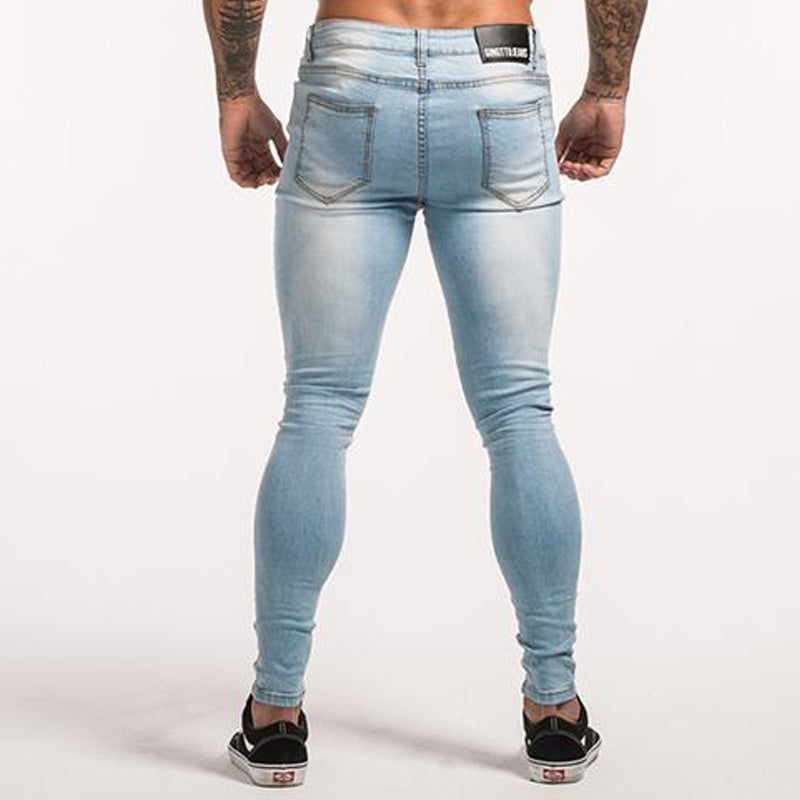 Zeta Slim Fit Denim Trousers - THAT FASHION STORE