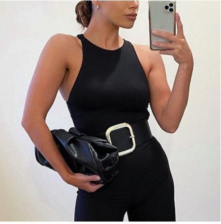 Sleeveless Sexy Bodysuit Women Off-Shoulder Top-THAT FASHION STORE