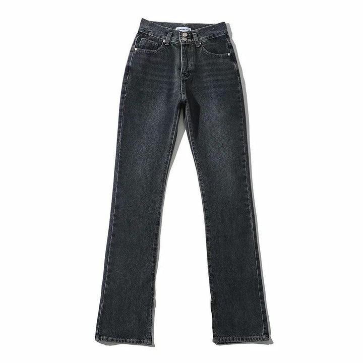 Women's High Waist Floor Split Mopping Jeans-THAT FASHION STORE