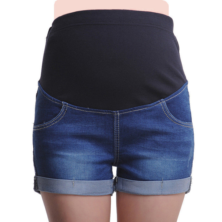 Pregnancy-Friendly Denim Shorts - THAT FASHION STORE