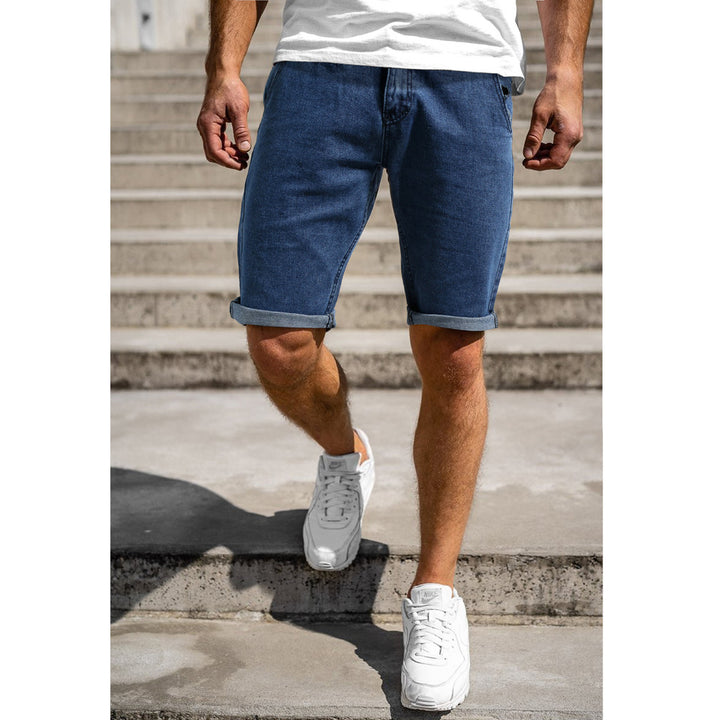 Men's Summer Denim Micro Stretch Casual Shorts-THAT FASHION STORE