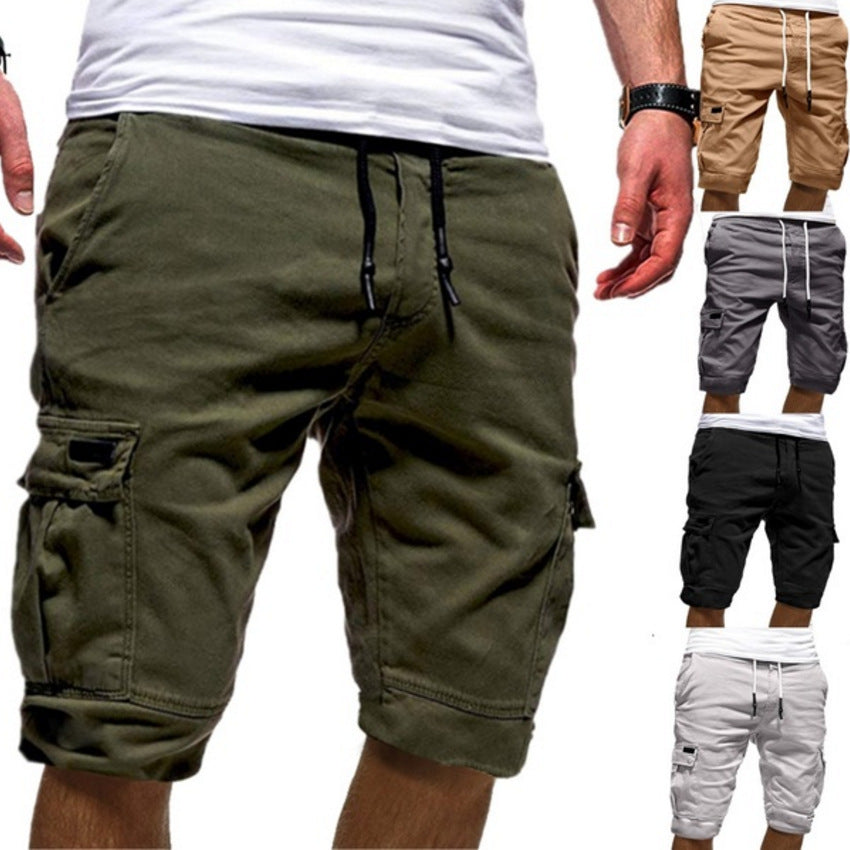 Men Casual Jogger Sports Cargo Shorts Military Combat Workout Gym Trousers Summer Mens Clothing-THAT FASHION STORE