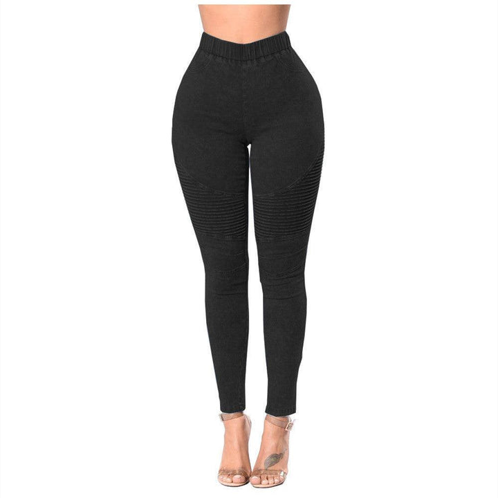 Creased Women'S High-Waisted Butt-Lifting Women'S Jeans-THAT FASHION STORE