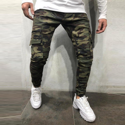 Men's Multi Pocket Stretch Jeans Camouflage Cargo Jeans-THAT FASHION STORE