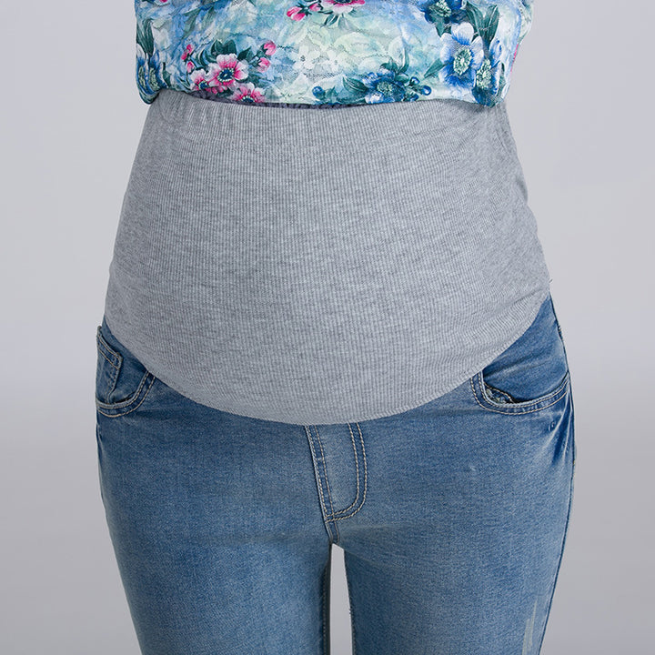 Embroidered Denim Maternity Jeans - THAT FASHION STORE