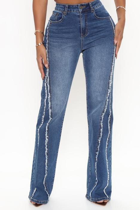 Women's Fashion High Waist Straight Jeans-THAT FASHION STORE