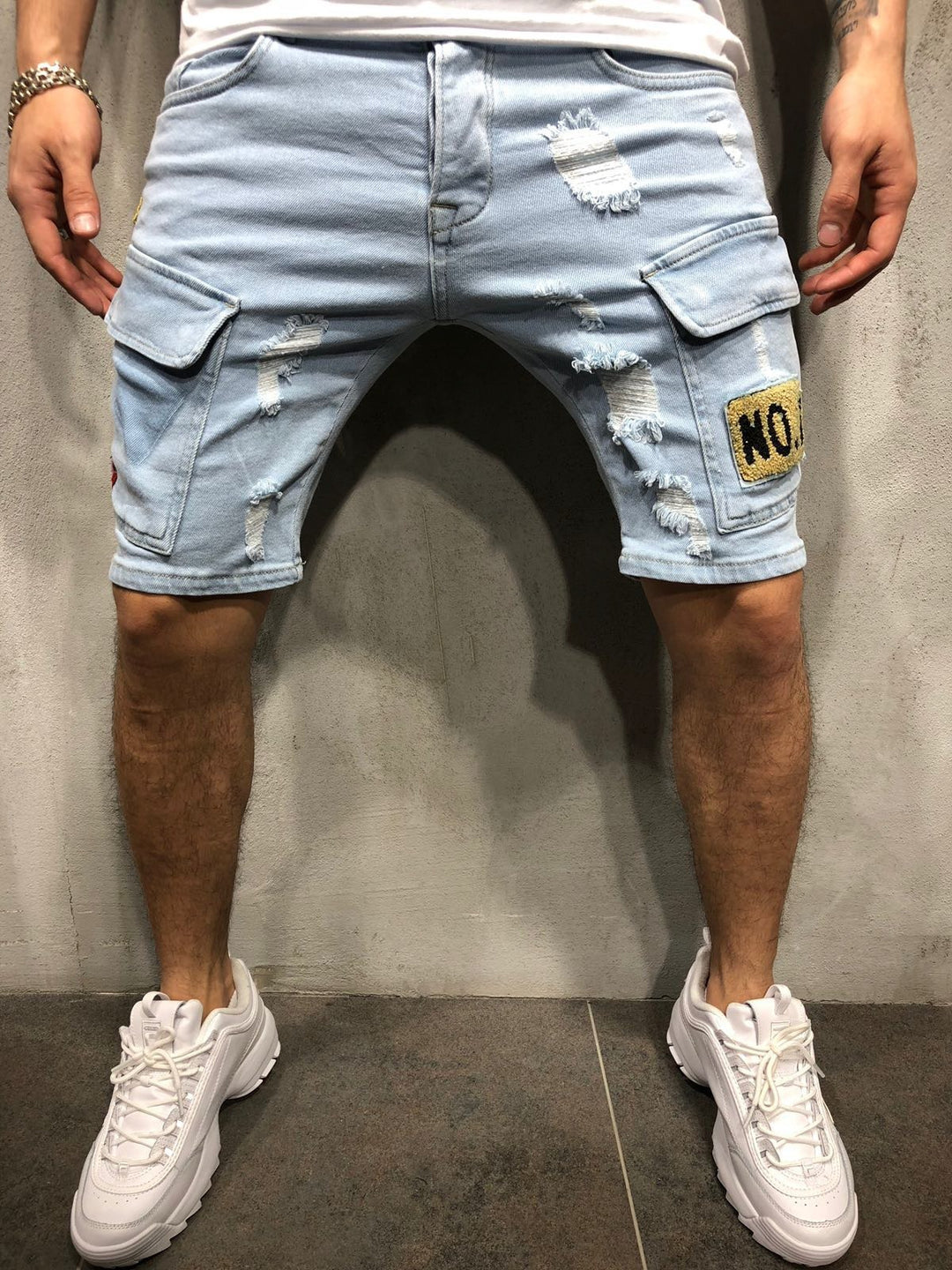 Men's badge shorts-THAT FASHION STORE