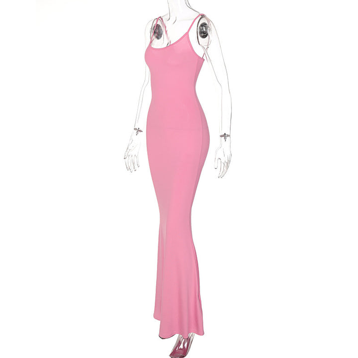 Elegant Spaghetti Strap Bodycon Dress for Women - Slim Fit Casual Party Wear in Multiple Colors - THAT FASHION STORE