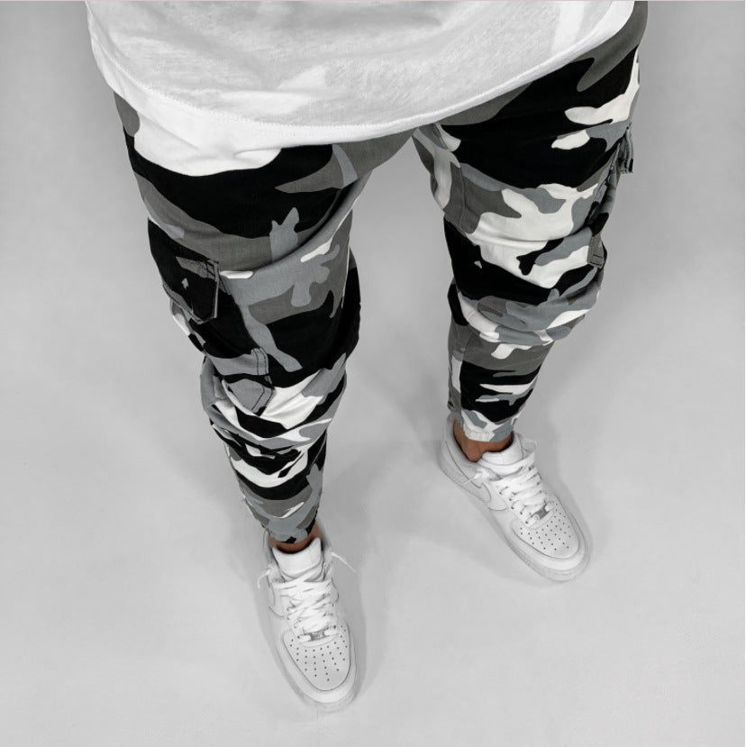 Men's Multi Pocket Stretch Jeans Camouflage Cargo Jeans-THAT FASHION STORE