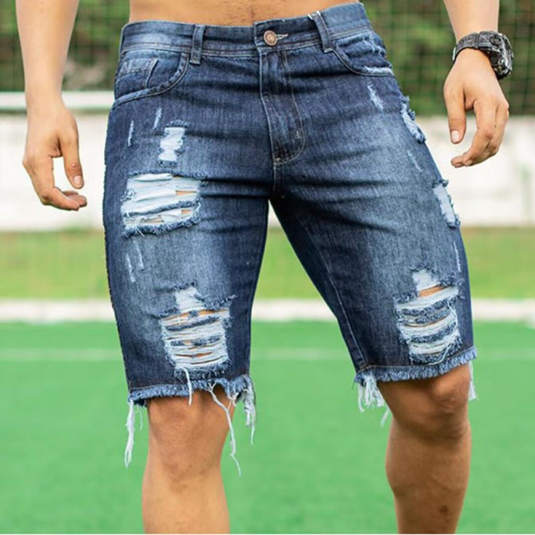 Men's New Fashion Denim Shorts-THAT FASHION STORE