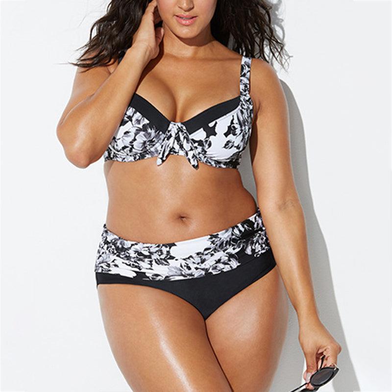 New European And American Plus Size Bikini Swimsuit-THAT FASHION STORE