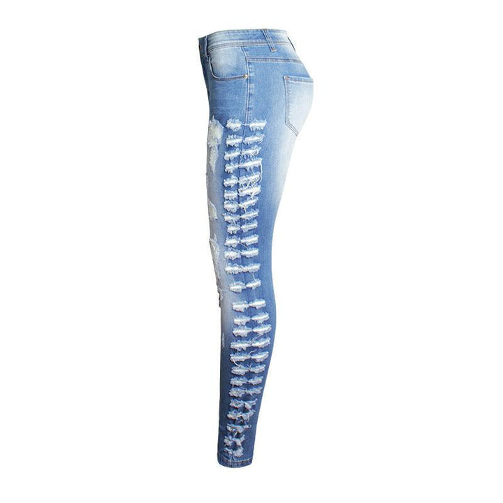 New Women's Ripped Slim Fit Stretch Jeans-THAT FASHION STORE