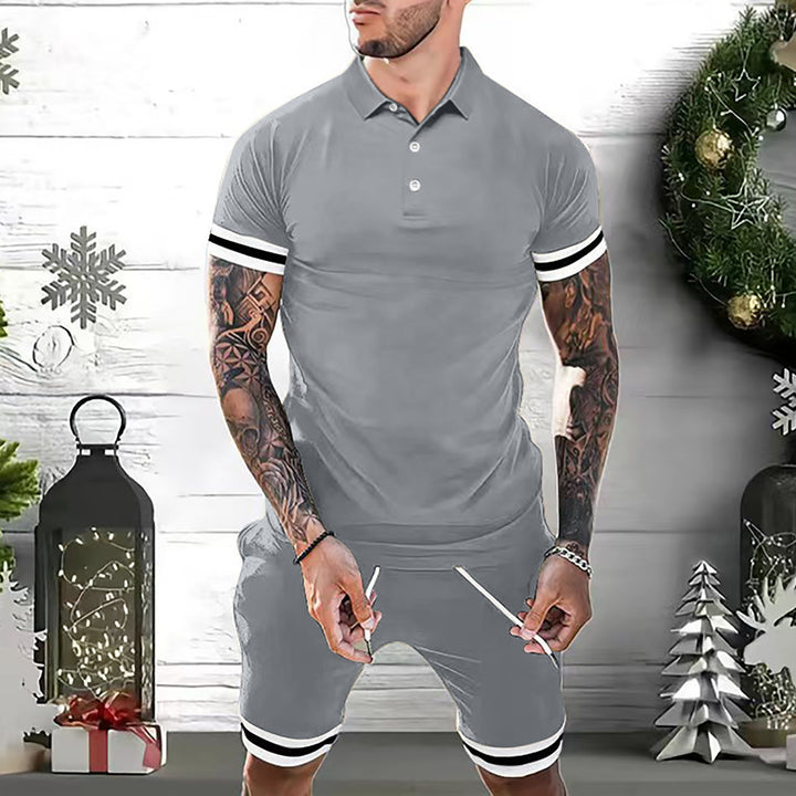 Men's Casual Summer 2-Piece Polo Shirt and Shorts Set - Stylish Athletic Tracksuit - THAT FASHION STORE