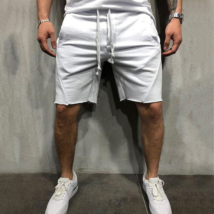 Men's Grey Cotton Gym Shorts for Summer Sports - THAT FASHION STORE