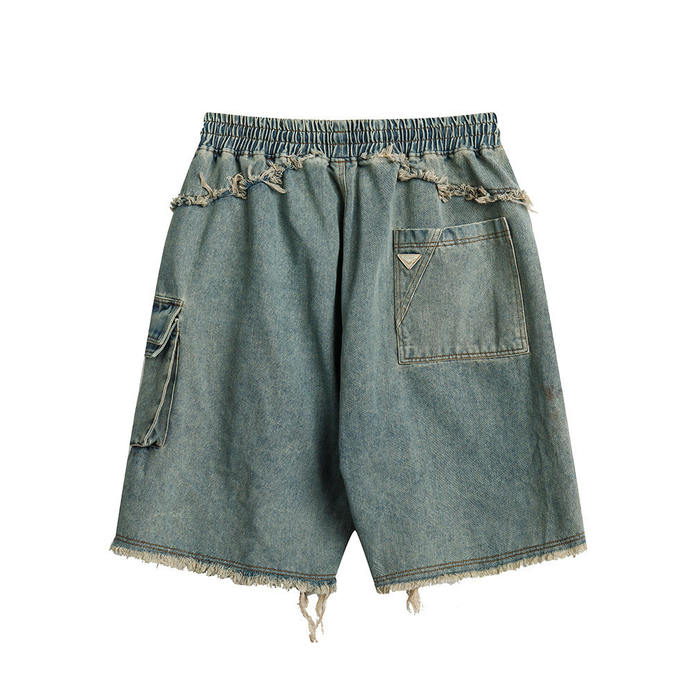 Fashion Work Clothes Denim Shorts Men's Punk-THAT FASHION STORE