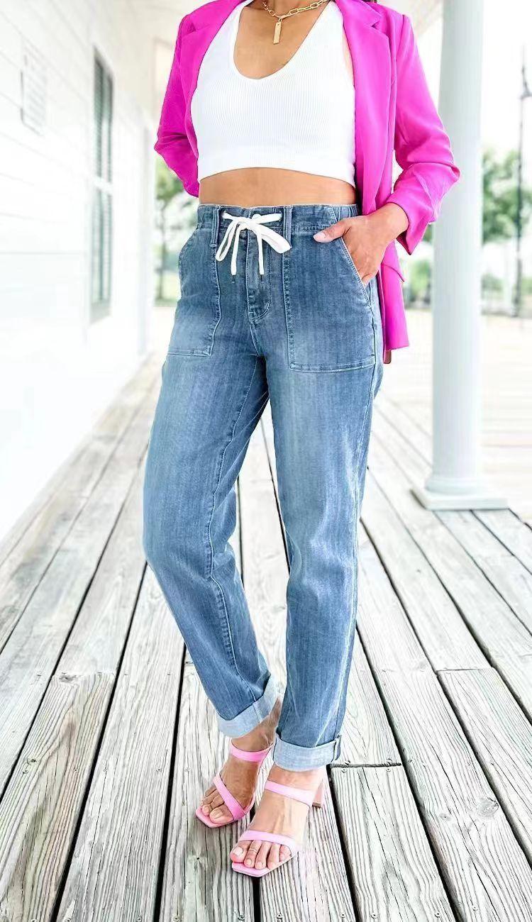 Women's Loose All-match Casual Straight-leg Jeans-THAT FASHION STORE