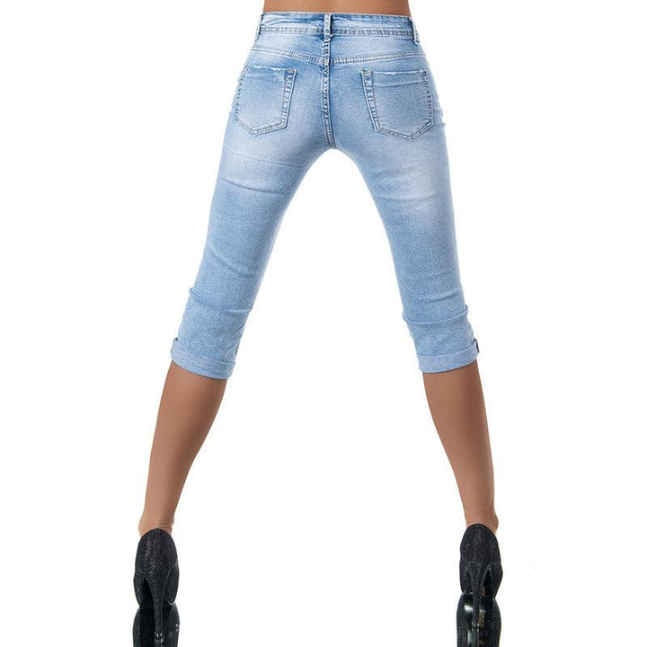 Women's Jeans New High-Waist Stretch Slim-Fit Pants-THAT FASHION STORE