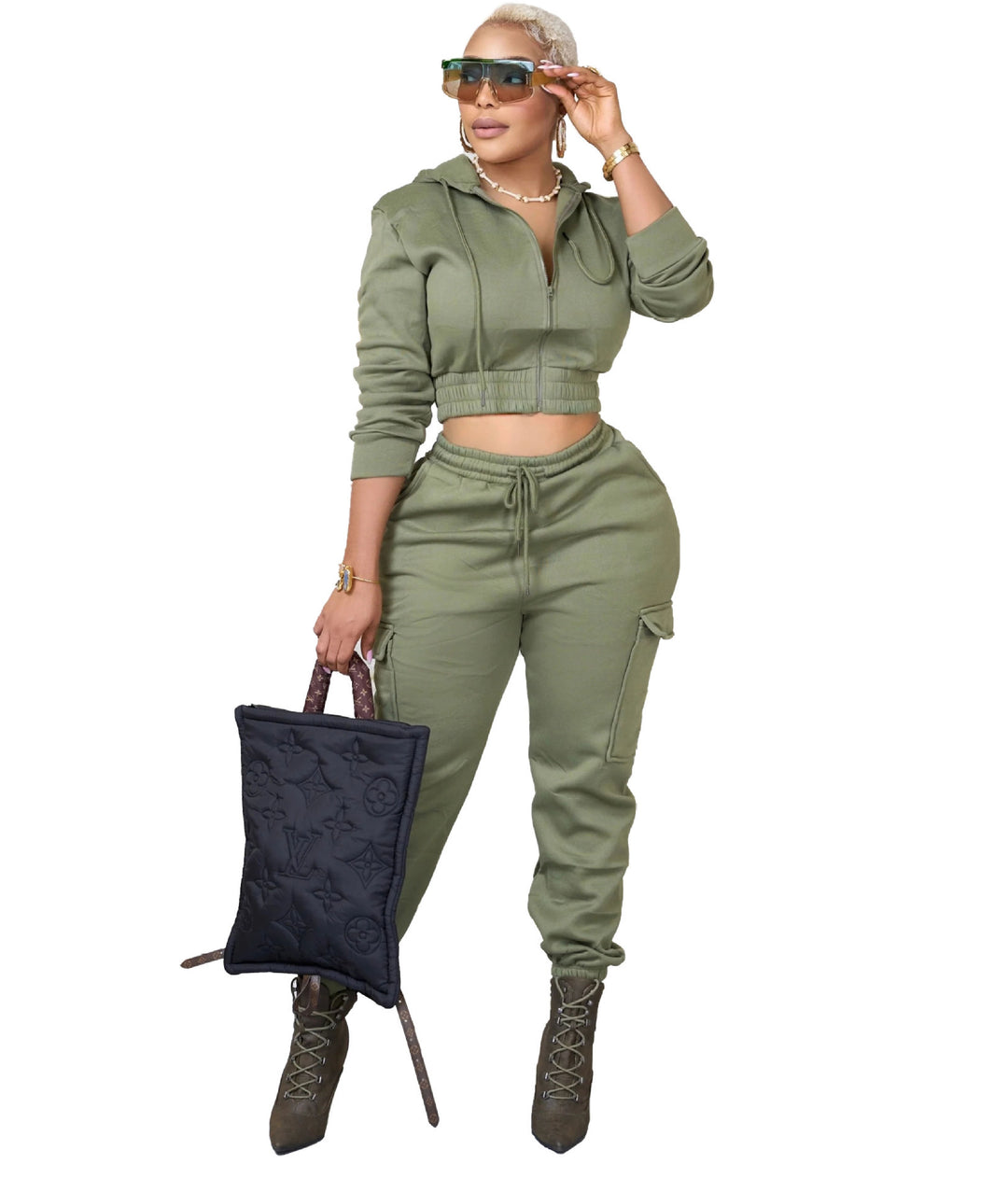 Women's Casual Sweater Pants Suit - THAT FASHION STORE