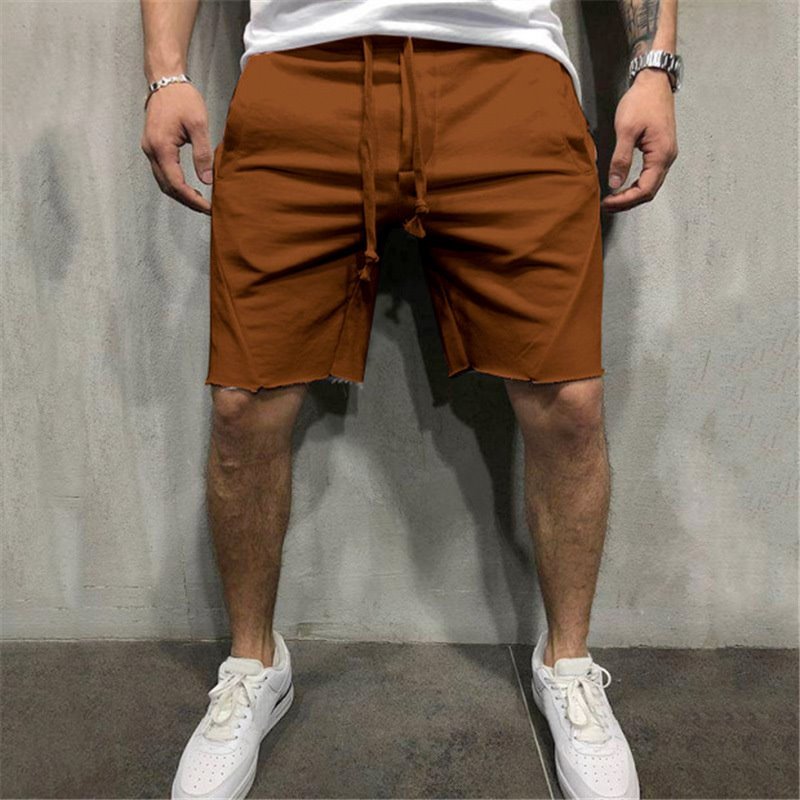 Men's Grey Cotton Gym Shorts for Summer Sports - THAT FASHION STORE