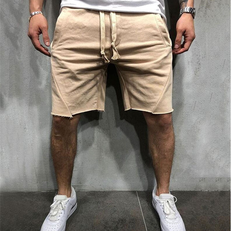 Men's Grey Cotton Gym Shorts for Summer Sports - THAT FASHION STORE