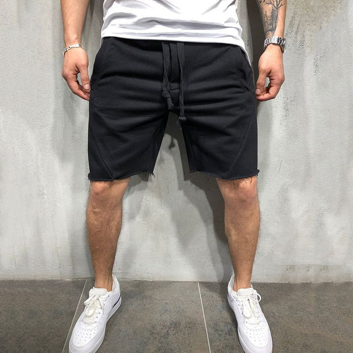 Men's Grey Cotton Gym Shorts for Summer Sports - THAT FASHION STORE