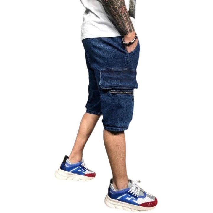 Straight Men's Five-Point Pants Popular Overalls Denim Shorts-THAT FASHION STORE