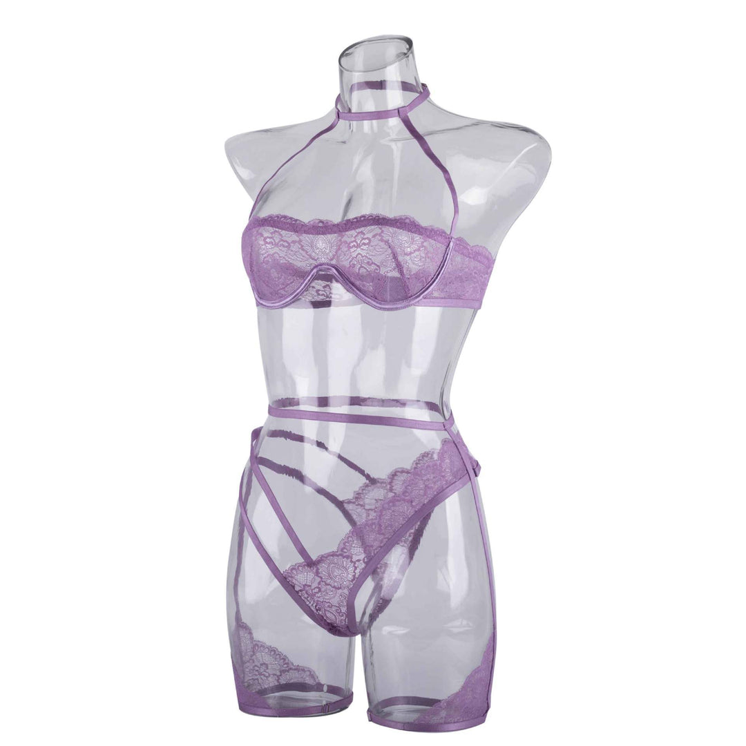 Purple Three-Piece Body Contouring Set - THAT FASHION STORE