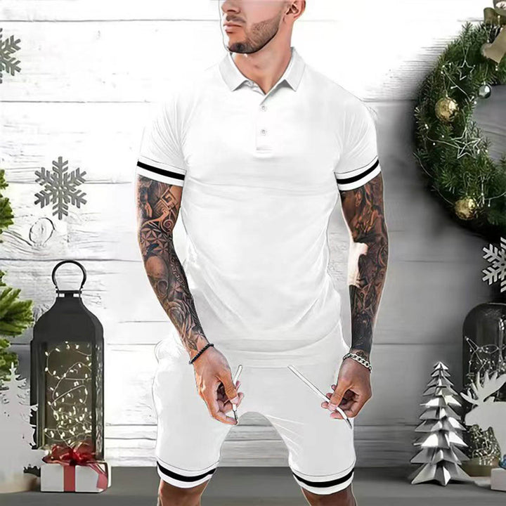 Men's Casual Summer 2-Piece Polo Shirt and Shorts Set - Stylish Athletic Tracksuit - THAT FASHION STORE