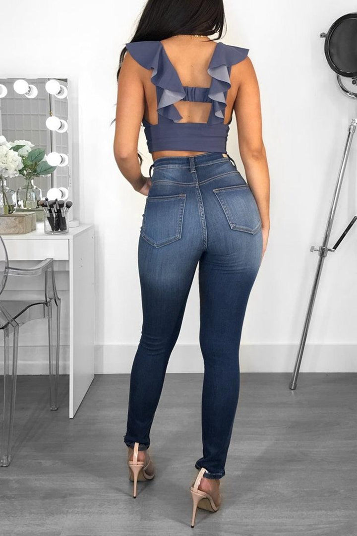 Tight-fitting hip-lifting fashion women's jeans-THAT FASHION STORE