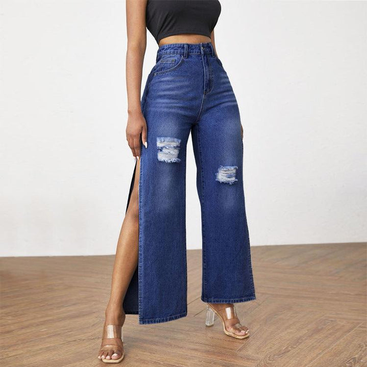 European And American Ripped Women's Jeans-THAT FASHION STORE