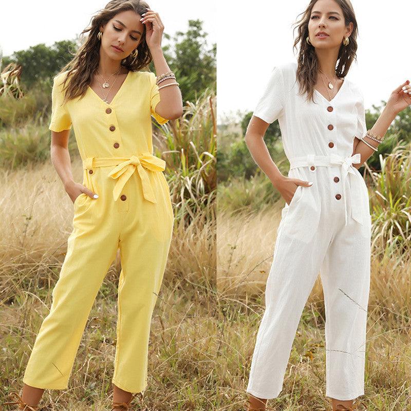 summer pants fashion jumpsuit women trousers-THAT FASHION STORE