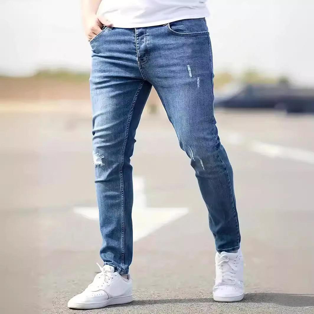 American-style Slim-fit Stretch Jeans-THAT FASHION STORE