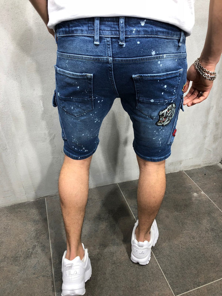 Men's badge shorts-THAT FASHION STORE