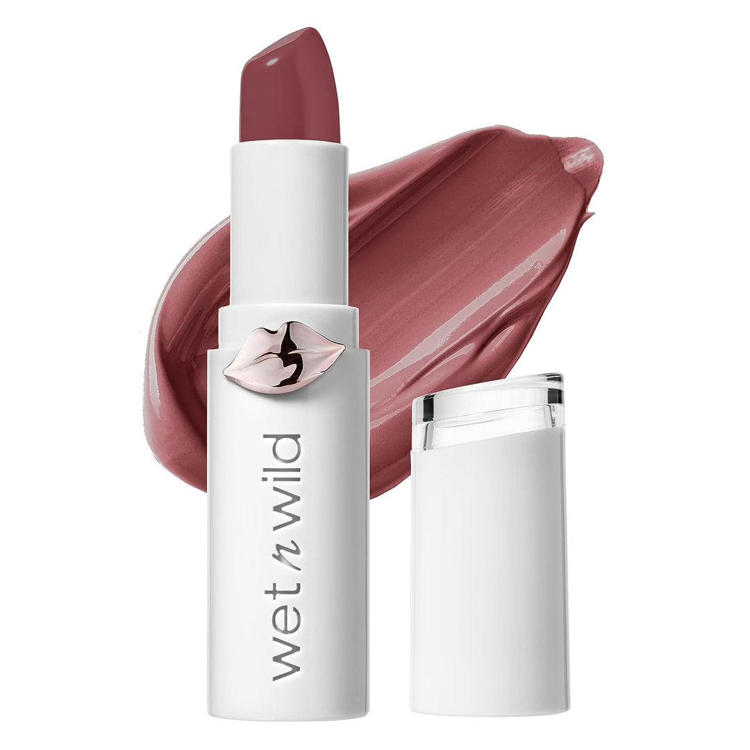 Mega Last High-Shine Lipstick Lip Color, Infused with Seed Oils for a Nourishing High-Shine, Buildable & Blendable Creamy Color, Cruelty-Free & Vegan - Rosé and Slay