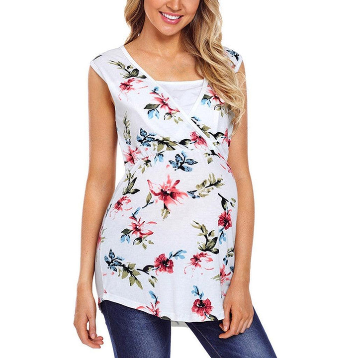 New printed fashion pregnant women top vest-THAT FASHION STORE