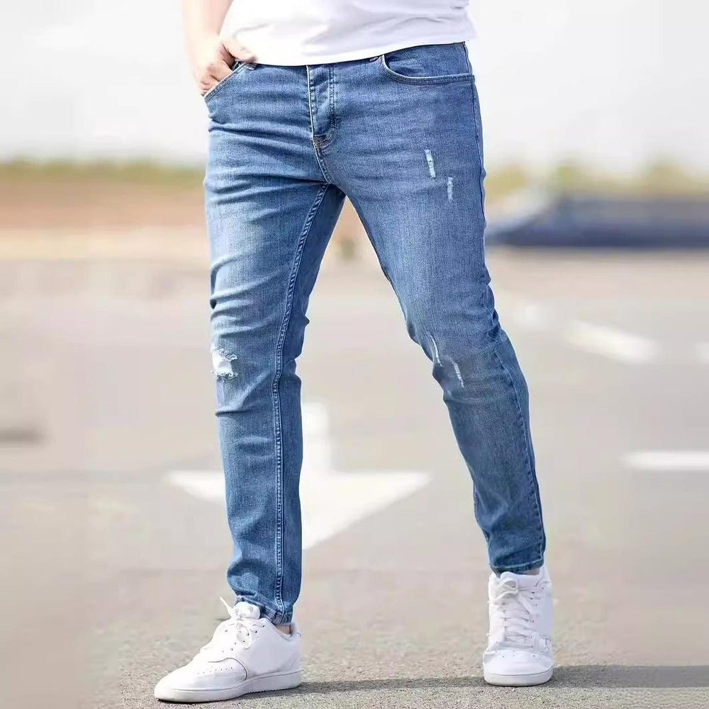 American-style Slim-fit Stretch Jeans-THAT FASHION STORE