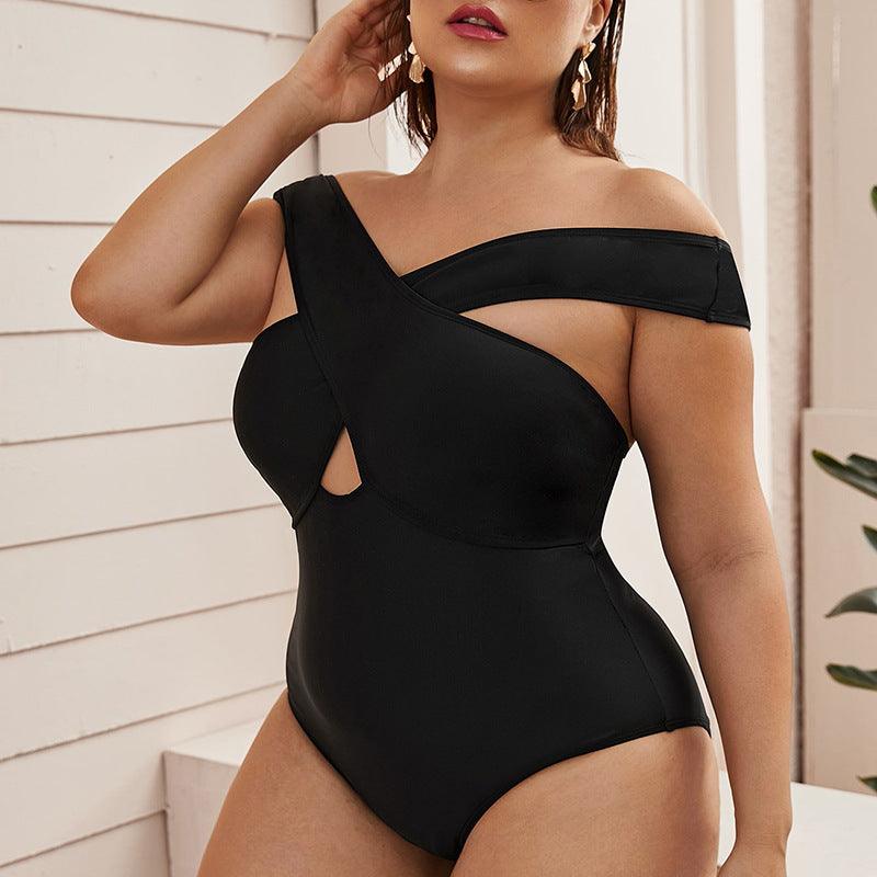 Women's Siamese Plus Size One-piece Swimsuit-THAT FASHION STORE