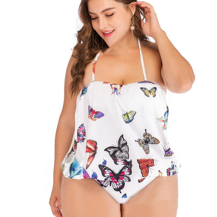 Plus size one-piece printed ladies sexy swimsuit-THAT FASHION STORE