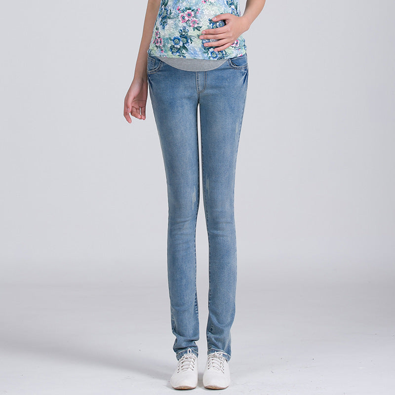 Embroidered Denim Maternity Jeans - THAT FASHION STORE