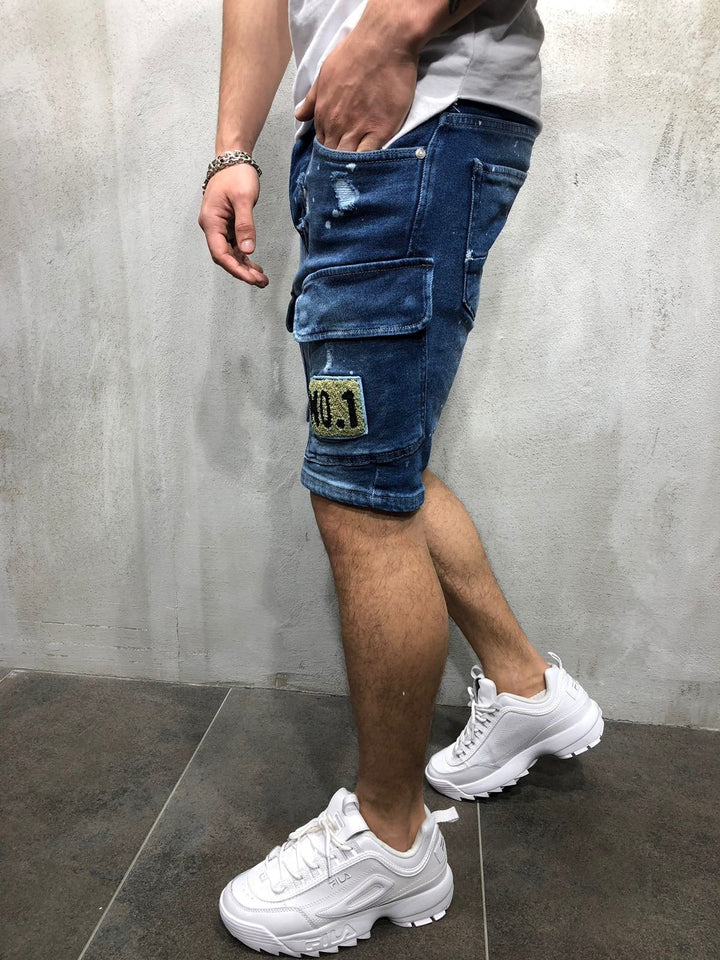 Men's badge shorts-THAT FASHION STORE