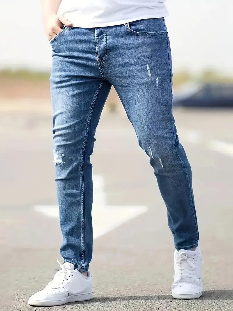 American-style Slim-fit Stretch Jeans-THAT FASHION STORE