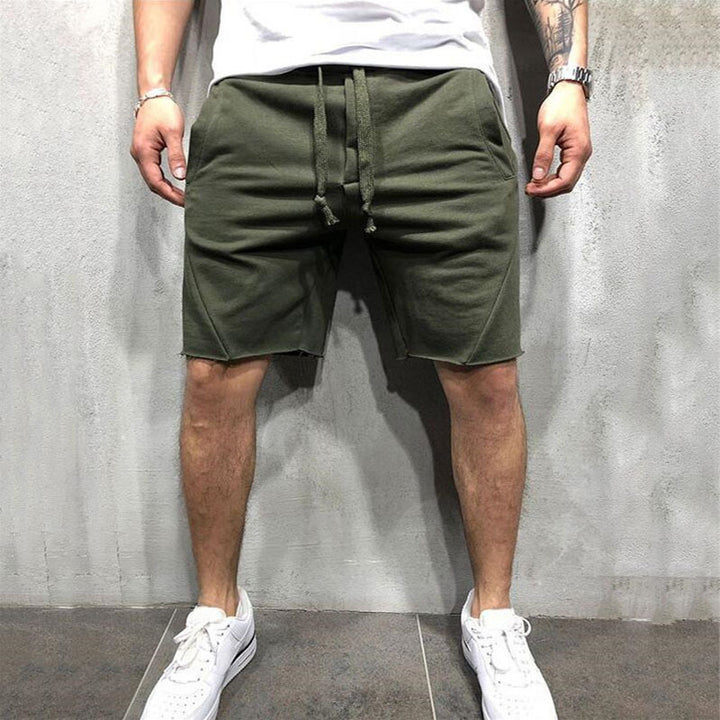 Men's Grey Cotton Gym Shorts for Summer Sports - THAT FASHION STORE