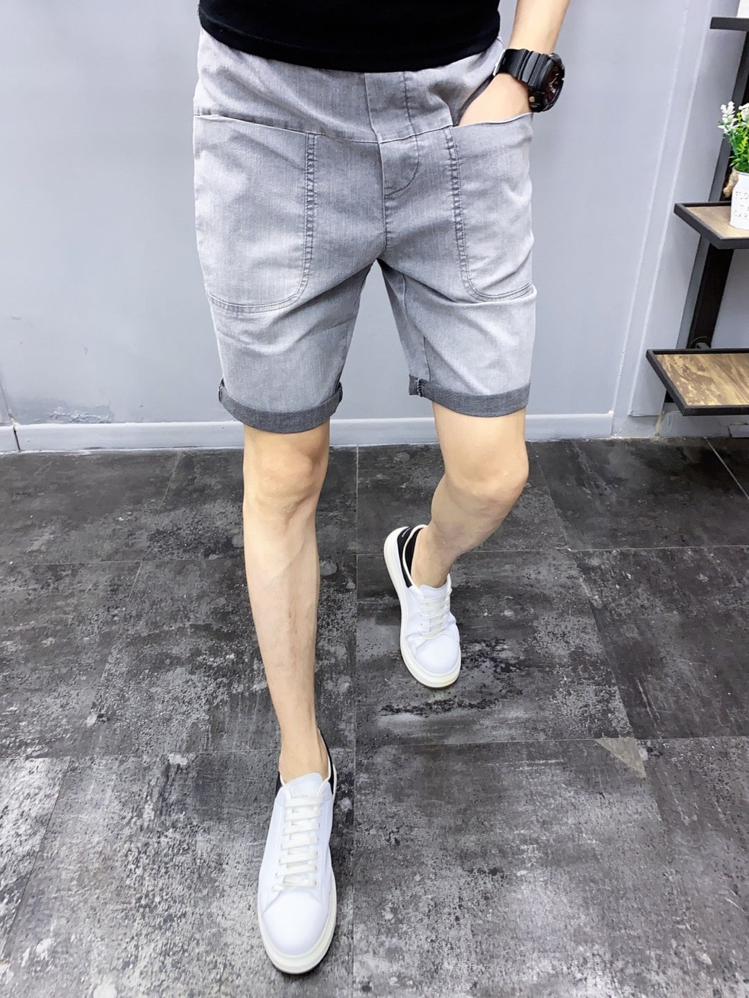 Men's Summer Trendy Slim Denim Shorts-THAT FASHION STORE