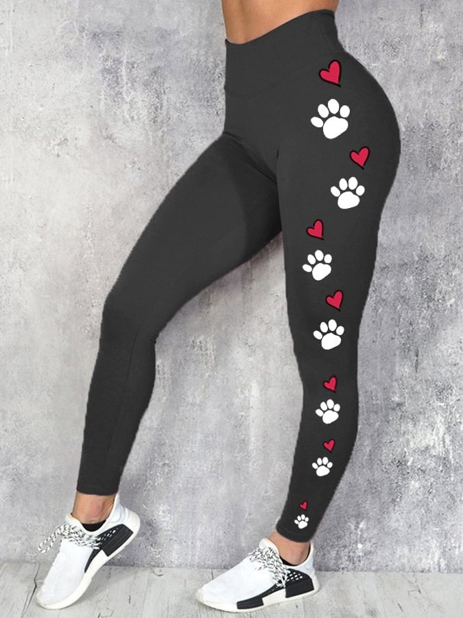 Women's Casual Tight High Waist Stretch 3D Digital Printing Leggings-THAT FASHION STORE